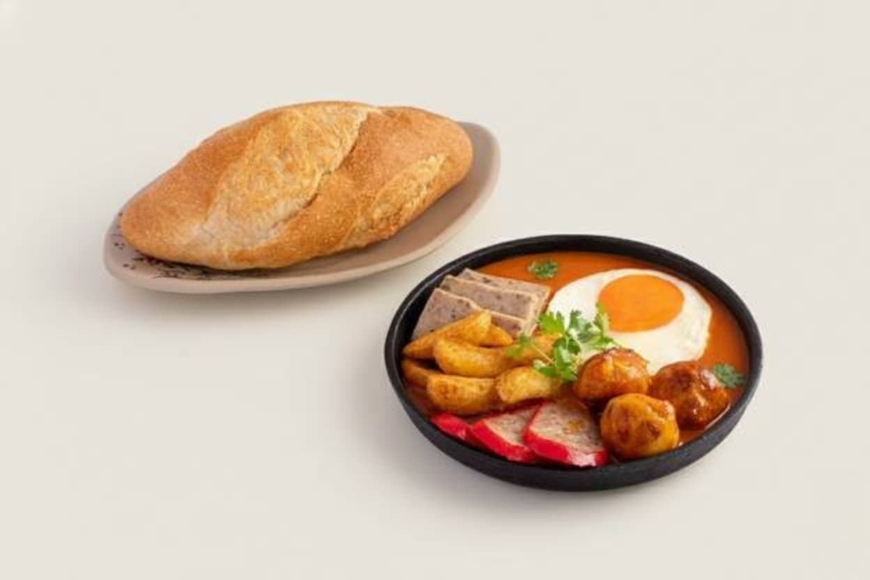 Bánh mì chảo thập cẩm